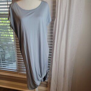 DOUBLE ZERO Woman Boutique TShirt Dress Pale Blue Size Spicy Small